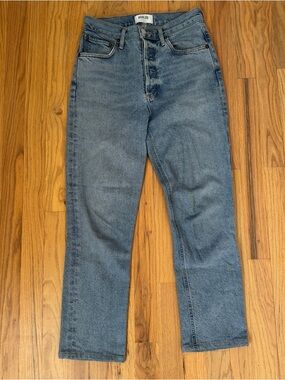 AGOLDE Riley High Rise Straight Crop Jeans 25